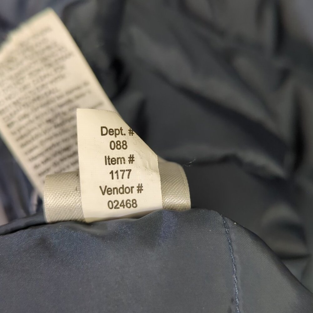 Eddie Bauer Vest Men's M Blue Down 550 Puffer Full Zip Outdoor Hiking Camp - Picture 11 of 12